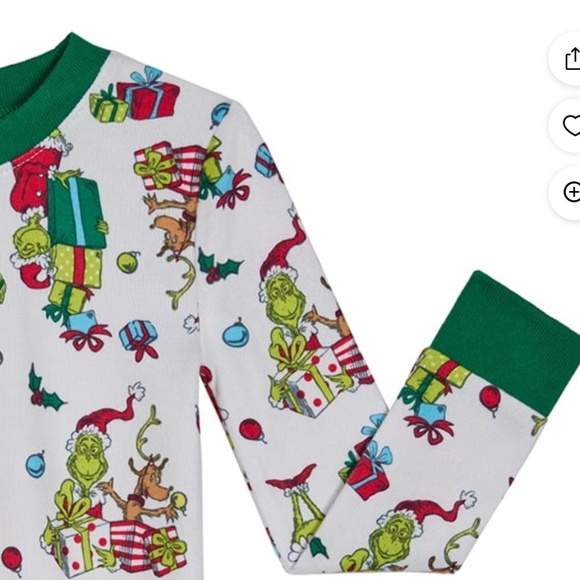 Dr. Suess The Grinch Unisex 2 PC Pajama Set Size 5T NWT - Picture 4 of 6